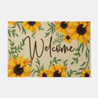 Tropische Sonnenblume Zuhause Doormat, Begrüßungsm Fußmatte