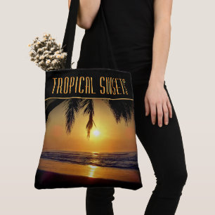 Tropische Sonnenuntergänge Totbeutel Tasche