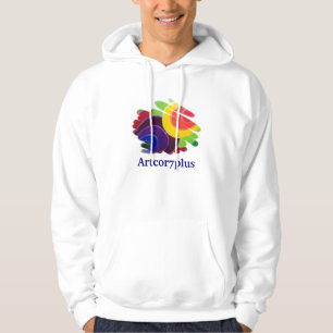 Tropische Spiralen Männer Fleece Zip Hoodie