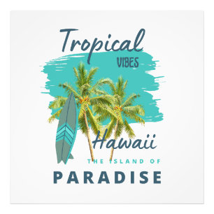 Tropische Stimmung Hawaii Insel des Paradieses Fotodruck