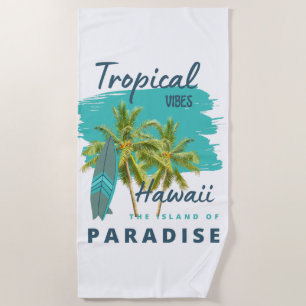 Tropische Stimmung Hawaii Insel des Paradieses Strandtuch