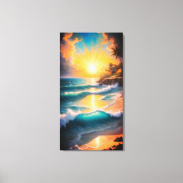Tropische Strand-Leinwand-Wandkunst Leinwanddruck