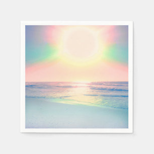 Tropische Strand Meer Sonne Bunt Sommer Serviette