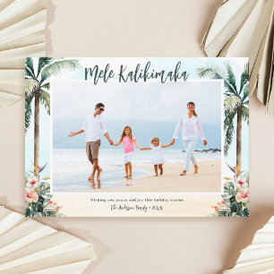 Tropische Strand Mele Kalikimaka Foto Weihnachten