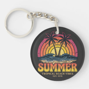 Tropische Strand-Vibes - Sommerferien Urlaub Schlüsselanhänger