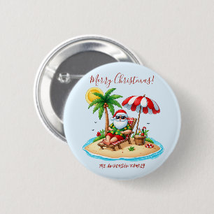 Tropische Strand- & Weihnachtsfeier mit Santa Button
