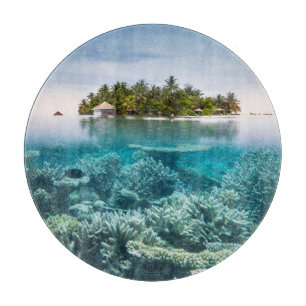 Tropische Strände Ari Atoll Maldives Schneidebrett