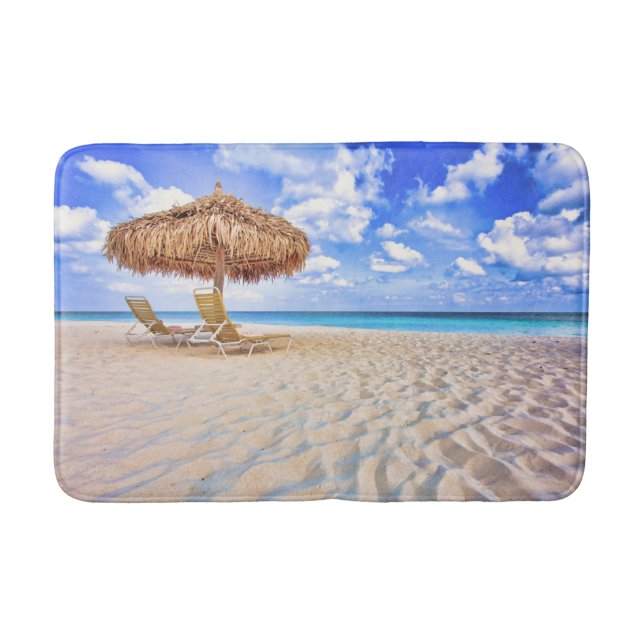 Tropische Strände | Aruba Sandy Beach Badematte (Vorderseite)