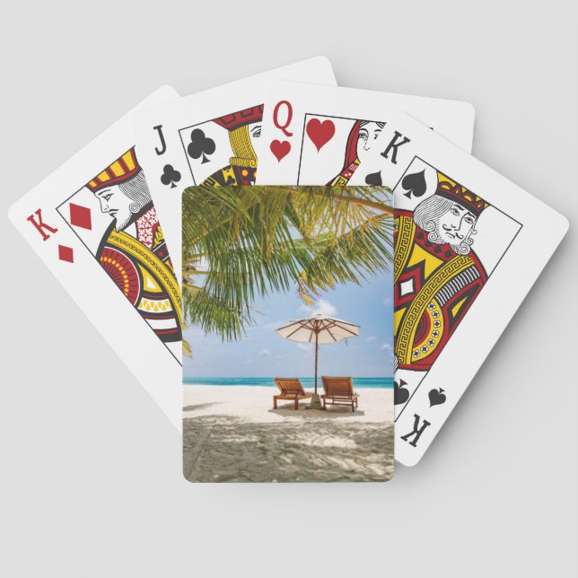 Tropische Strände | Beach Dominikanische Republik Spielkarten (Rückseite)