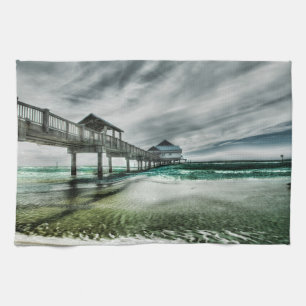 Tropische Strände   Clearwater Florida Geschirrtuch