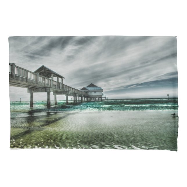 Tropische Strände | Clearwater Florida Kissenbezug (Vorderseite)