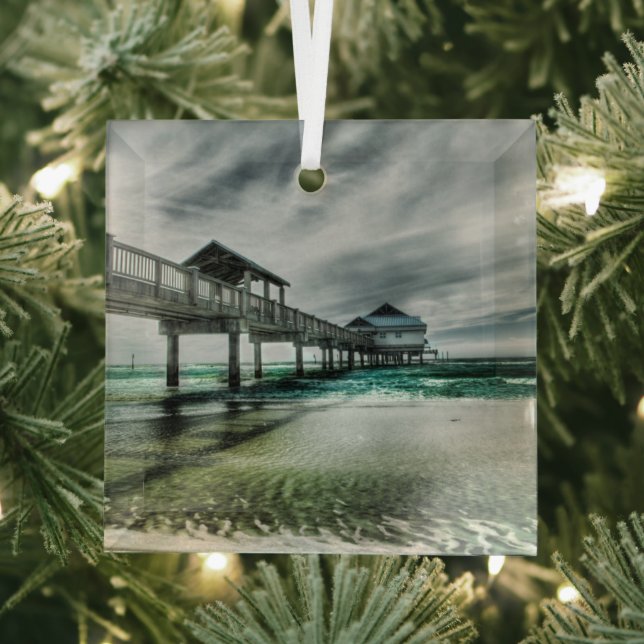 Tropische Strände | Clearwater Florida Ornament Aus Glas (Insitu)