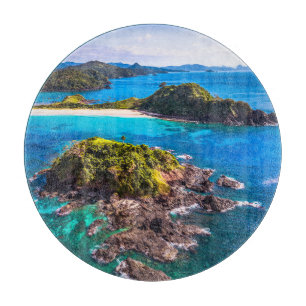 Tropische Strände   El Nido Phillipines Schneidebrett