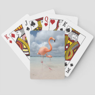 Tropische Strände   Flamingos Beach, Aruba Spielkarten