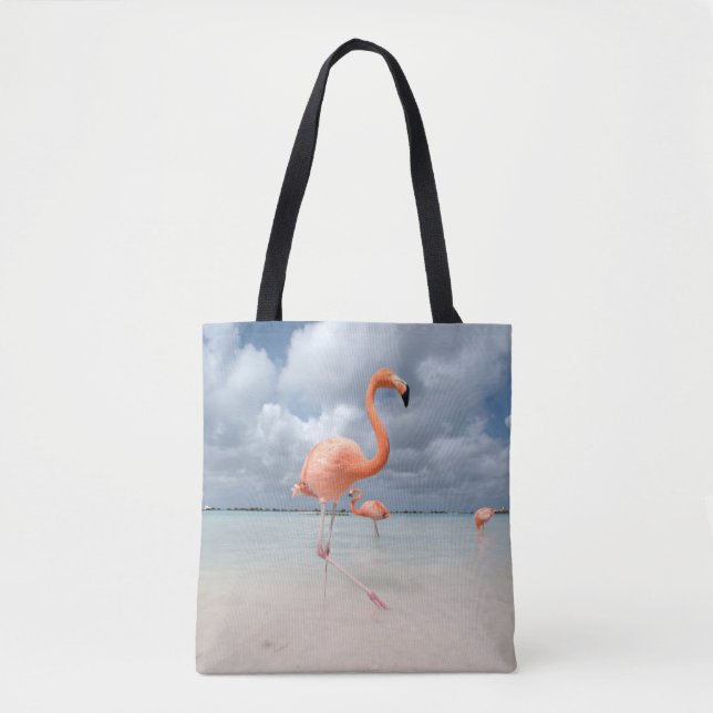 Tropische Strände | Flamingos Beach, Aruba Tasche (Vorderseite)