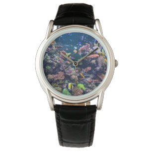 Tropische Strände   Korallenriff Armbanduhr