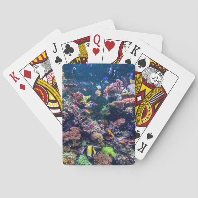 Tropische Strände | Korallenriff Spielkarten (Rückseite)