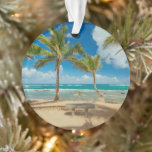 Tropische Strände | Kuau Cove Beach, Maui Hawaii Ornament<br><div class="desc">Dieses phantastische Getty Images Foto besticht durch seinen schönen Kuau Cove Beach an der Nordküste Mauis,  Hawaii USA. Idyllische Palmen säumen den malerischen Strand.</div>