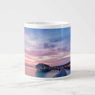 Tropische Strände Maldives Bungalows Jumbo-Tasse