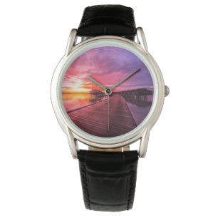 Tropische Strände   Malediven Sunset Armbanduhr