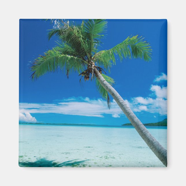 Tropische Strände | Motu Tofari Beach, Bora Bora Magnet (Vorne)