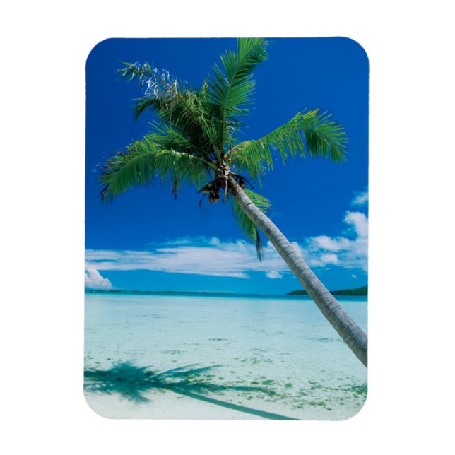 Tropische Strände | Motu Tofari Beach, Bora Bora Magnet (Vertikal)