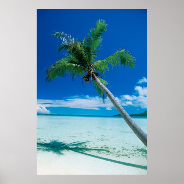 Tropische Strände | Motu Tofari Beach, Bora Bora Poster (Vorne)