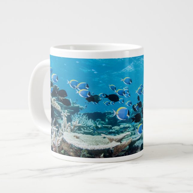 Tropische Strände | Sturgeon Jumbo-Tasse (Vorderseite Links)