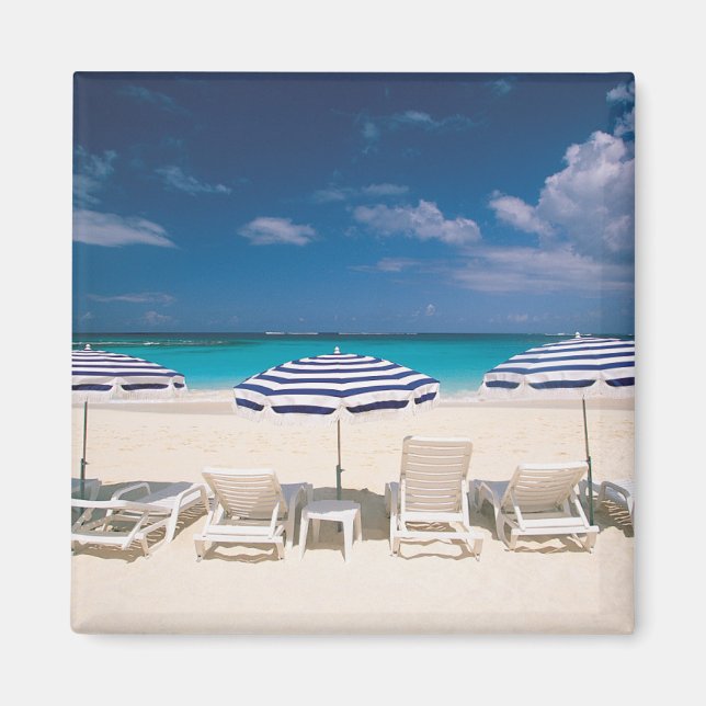 Tropische Strände | Tropischer Strandanguilla Magnet (Vorne)