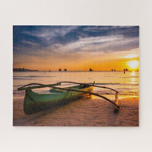 Tropische Strände | Weißer Strand von Boracay (Horizontal)
