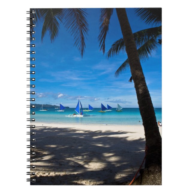 Tropische Strände | White Beach Boracay Philippine Notizblock (Vorderseite)