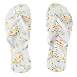 Tropische Strandmode   Junggesellinnenabschied Flip Flops