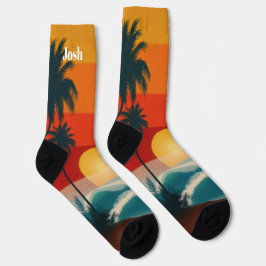 Tropische Strandsocken Socken