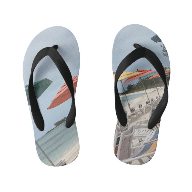Tropische Strandvillen Kinderbadesandalen (Fußbett)