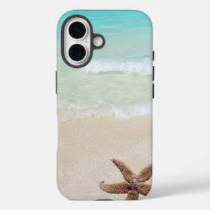 Tropische Strandwellen Sand Seestern Meer Stern iPhone 16 Hülle