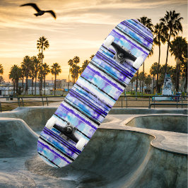 Tropische Streifen - Beach Design Skateboard