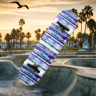 Tropische Streifen - Beach Design Skateboard