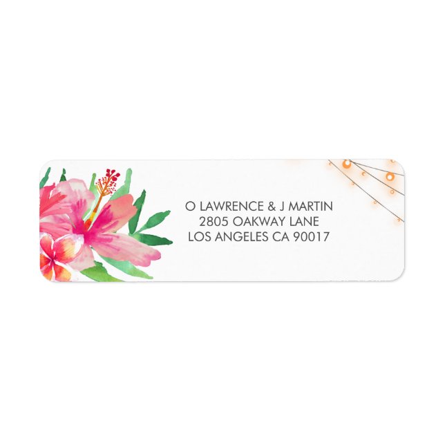 Tropische String-Lights Floral (Vorne)