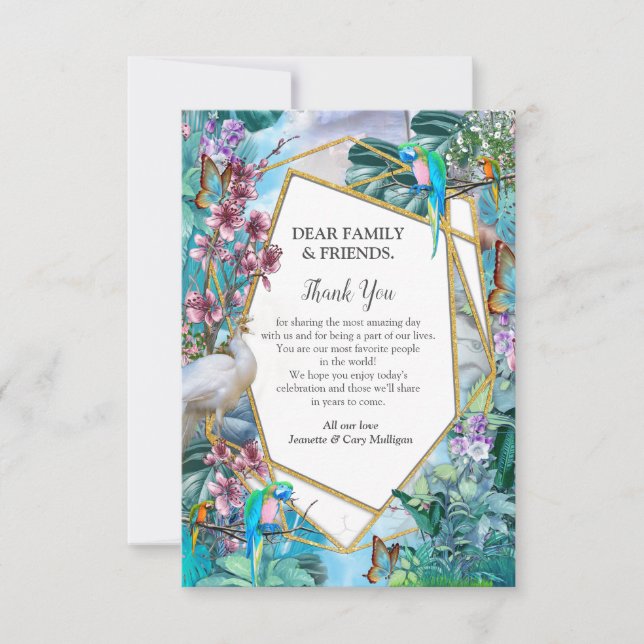 Tropische Surreallandschaft dank Karte (Vorderseite)