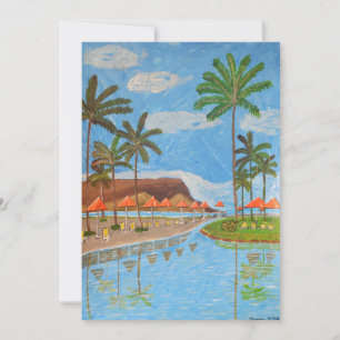 Tropische Szene Postkarte