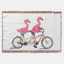 Tropische Tandemflamingos
