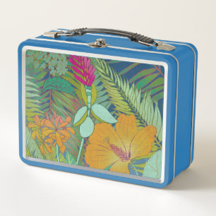 Tropische Tapesteuer II Metall Lunch Box