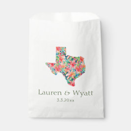 Tropische Texas Hochzeiten Personalisierte Namen u Geschenktütchen