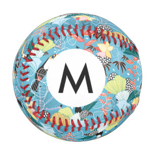 Tropische Textur mit Tukanen und Hummingvögeln Baseball