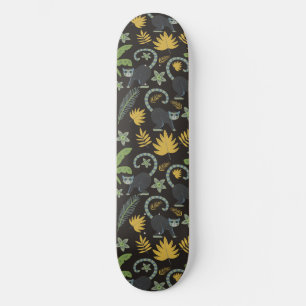Tropische Tiere nahtlos Muster Affenpalme Skateboard