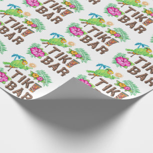 TROPISCHE TIKI-BAR GESCHENKPAPIER