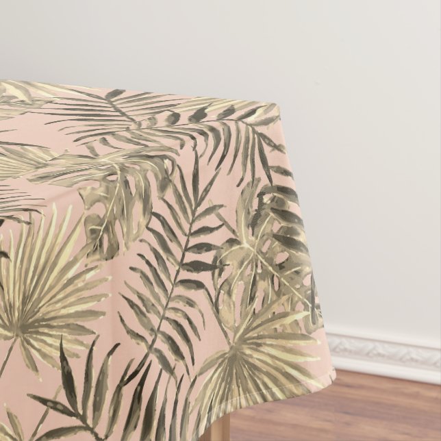 Tropische Tischdecke des Palmblattes (Beispiel)