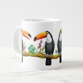 Tropische Toucan Birds Jumbo-Tasse