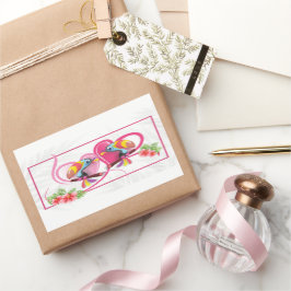 Tropische Toucan-Liebe Rechteckiger Aufkleber