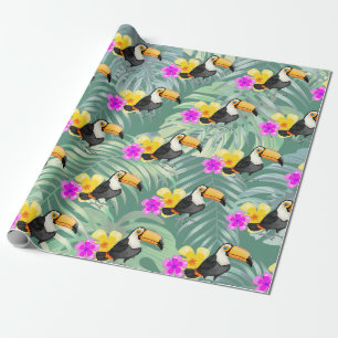 Tropische Touch Design Wrapping Paper Roll Geschenkpapier